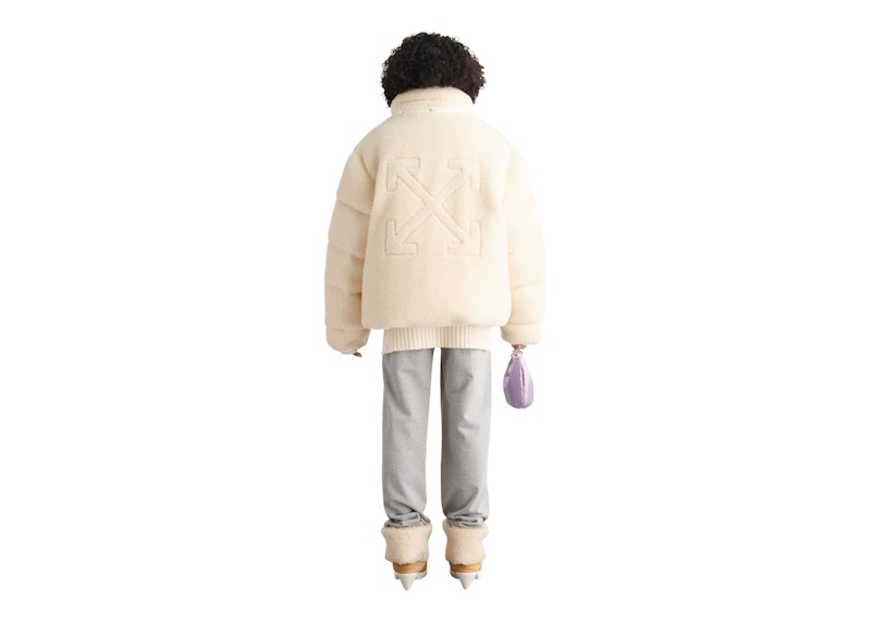 OFF-WHITE Teddy Arrow Over Puffer White