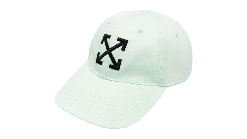 OFF-WHITE Women's Arrow Logo Baseball Cap Mint Cap Green