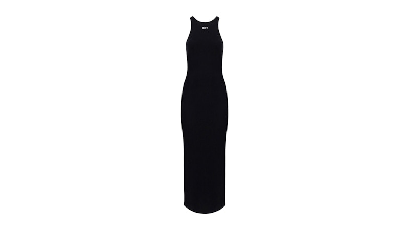 OFF-WHITE Women's Basic Ribbed Dress Black