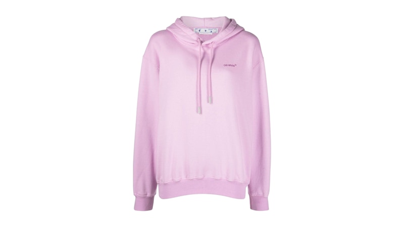 OFF-WHITE Women's Diag Regular Fit Lilac Hoodie Purple