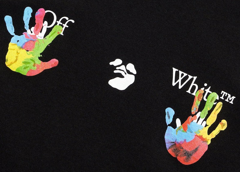 OFF-WHITE Women's Kids Swimming Logo Casual S/S T-shirt Black/Multi