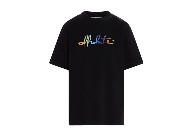 OFF-WHITE Women's Rainbow Tomboy T-Shirt Black/Multi