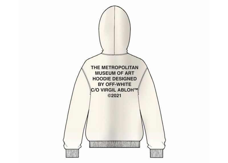 OFF-WHITE x The Met Hoodie Neutral