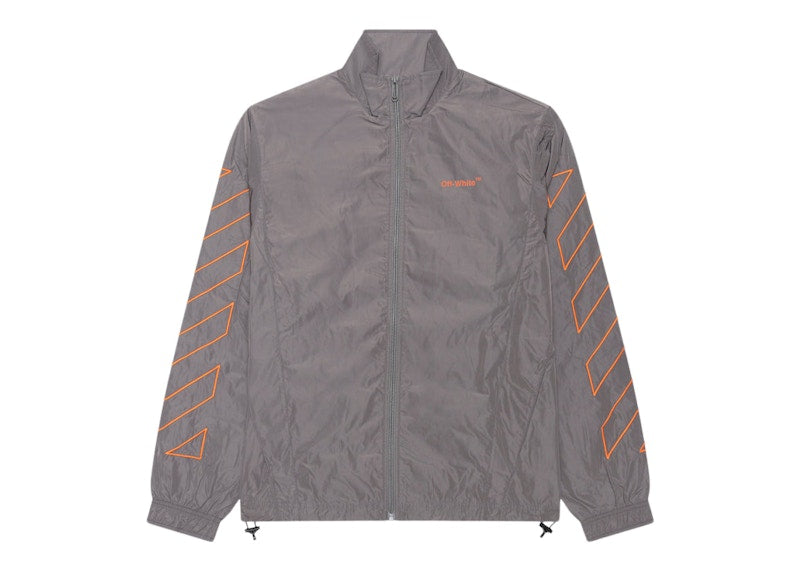OFF-WHITE Diag Outline Track Top Steel Iron/Blood Orange
