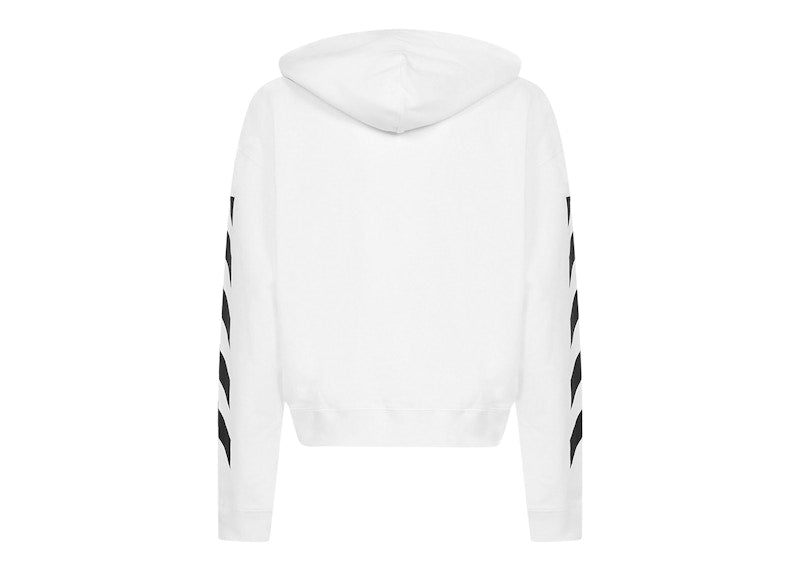OFF-WHITE Diagonal Helvetica Oversized Hoodie White/Black