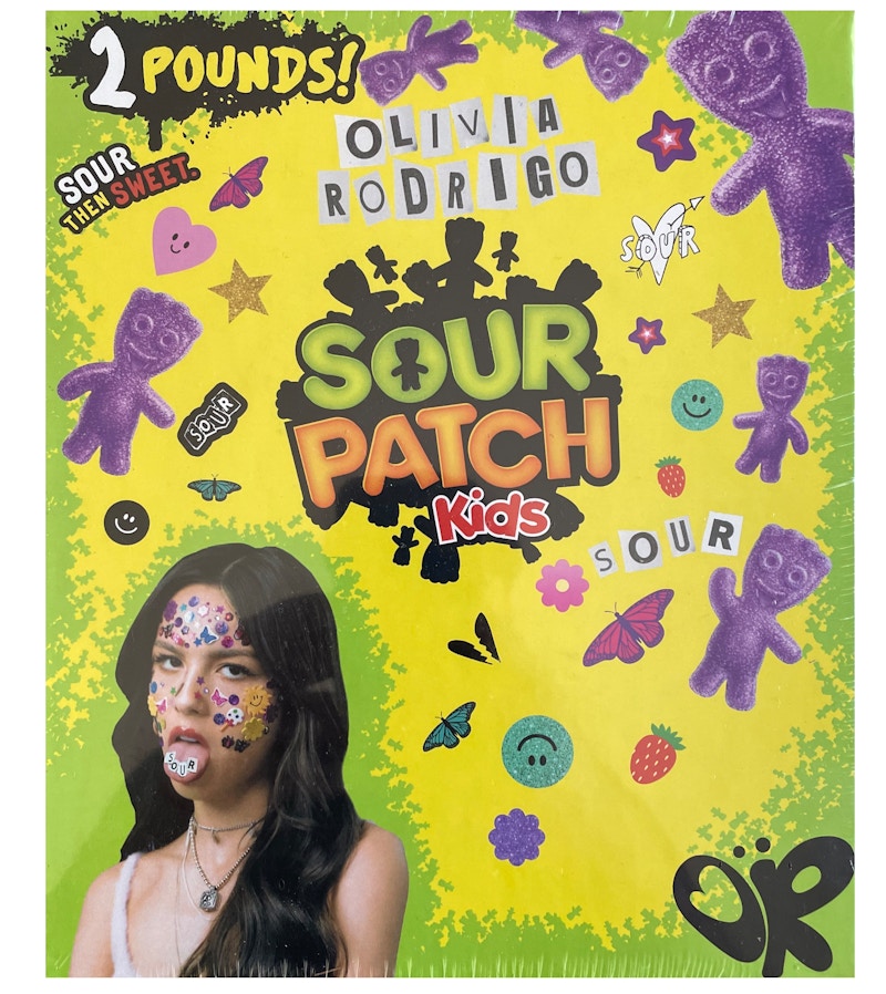 Olivia Rodrigo Sour Patch Kids 2 Pound Box (Not Fit For Human Consumption)