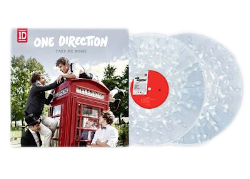 One Direction Take Me Home Limited Edition 2XLP Vinyl Clear & White Splatter
