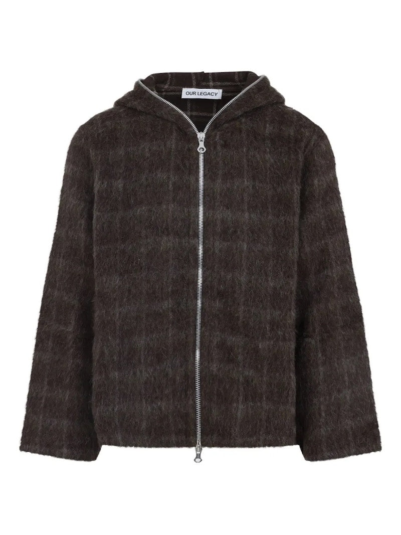 Our Legacy Full Zip Hoodie Check Multi