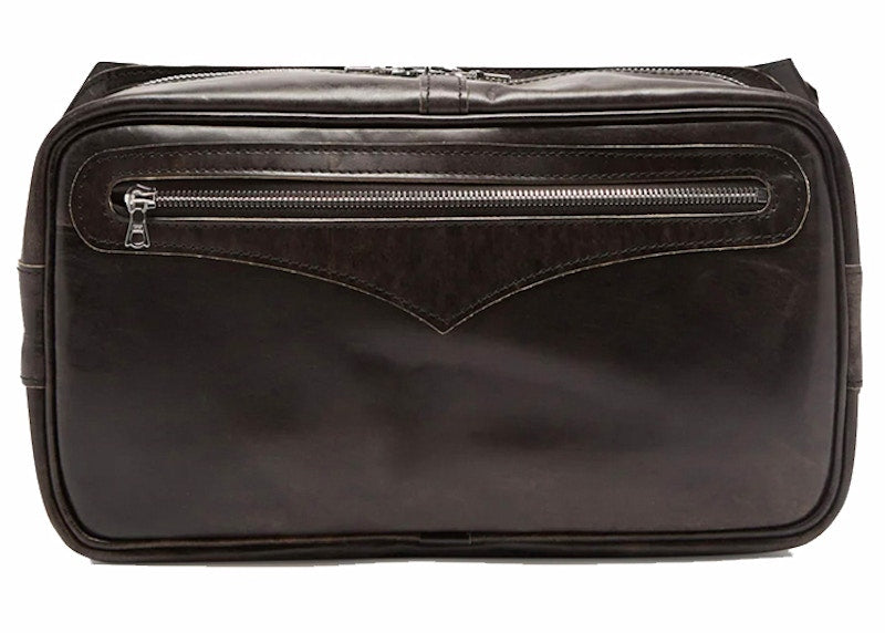 Our Legacy Leather Greaser Bag Black