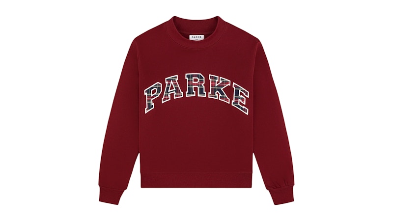 Parke Holiday Plaid Varsity Mockneck Maroon/Plaid