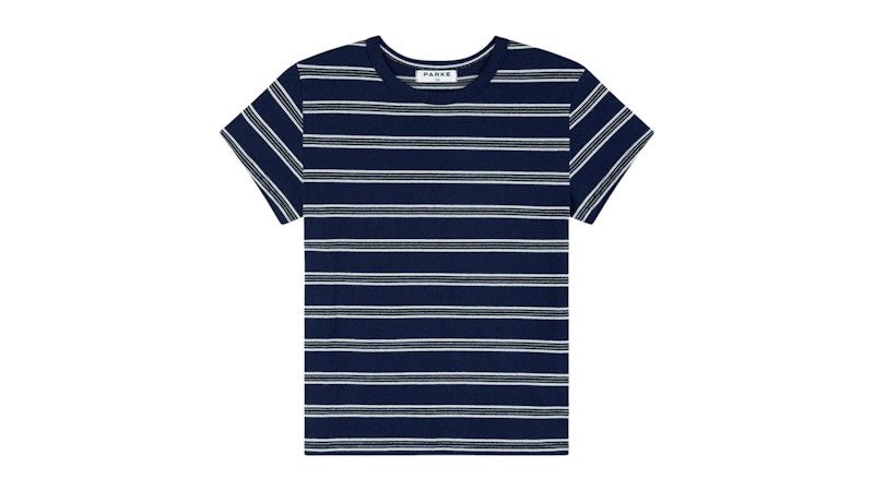 Parke Holiday Striped T-Shirt Snowflake Stripe