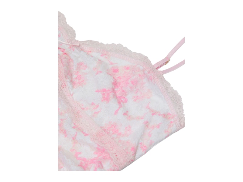 PINK x LoveShackFancy Strapless Lace Mini Dress Charlamagne Harbor