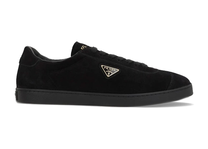 Prada Logo Plaque Sneakers Black