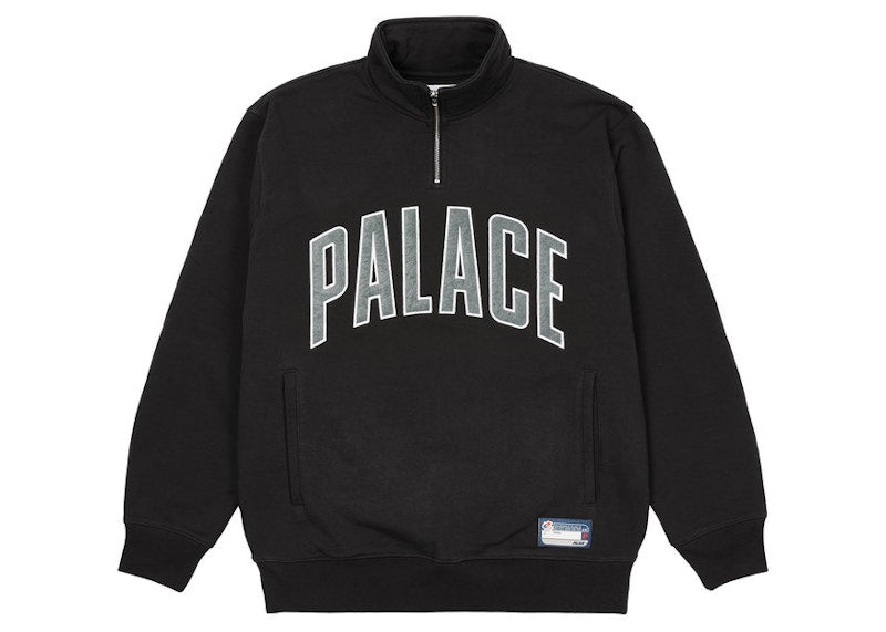 Palace 1/4 Zip Funnel Black