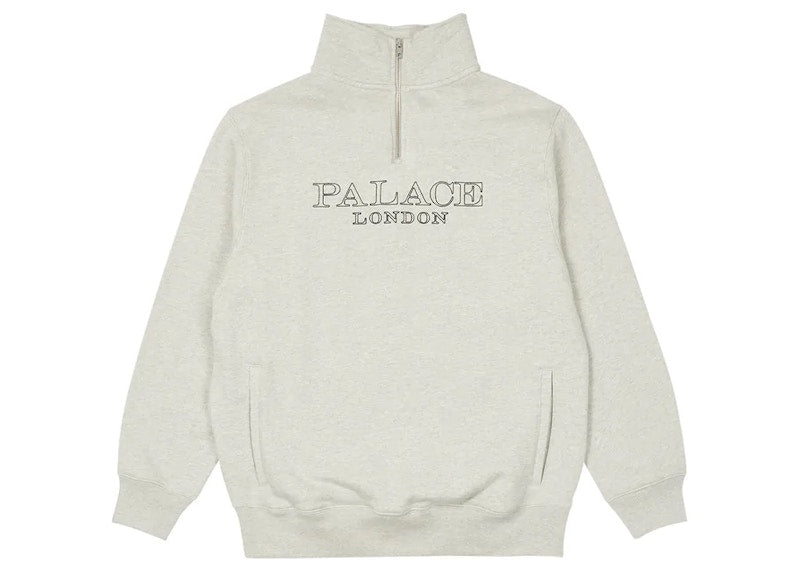 Palace 1/4 Zip Funnel (FW22) Grey Marl