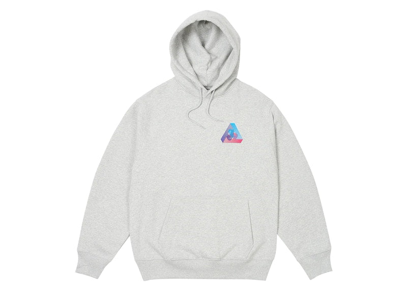 Palace 3P Fade Hood Grey Marl