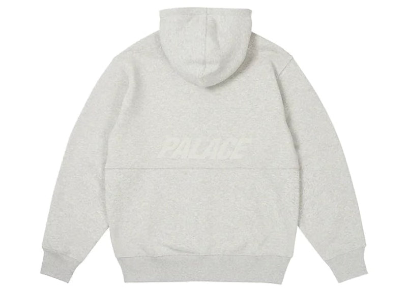 Palace 5G Zip Hood Grey Marl