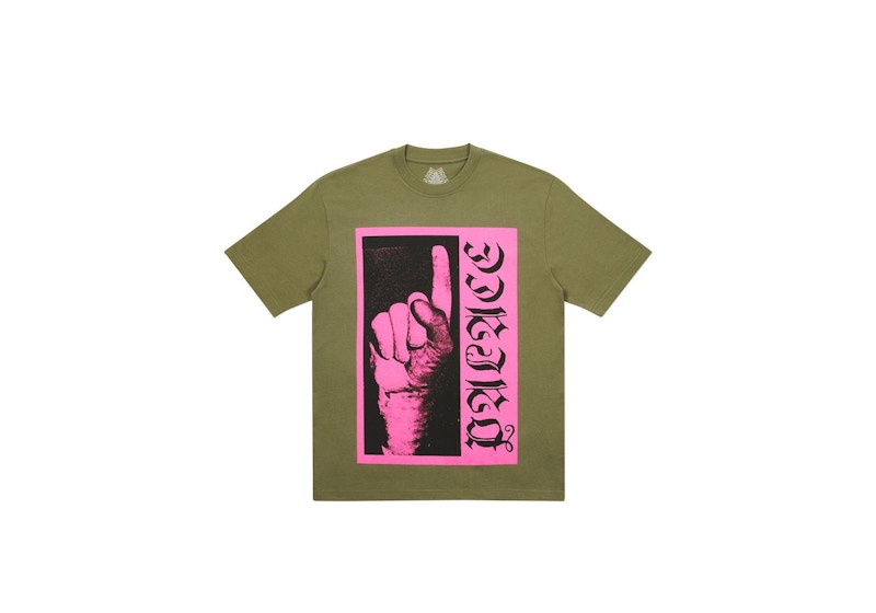 Palace Ancient Finger T-shirt Olive