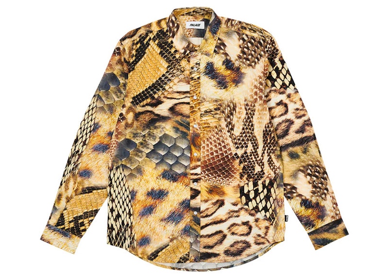 Palace Animal Print Shirt Yellow