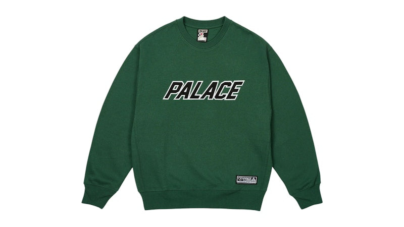Palace Applique Team Crew Racey Green