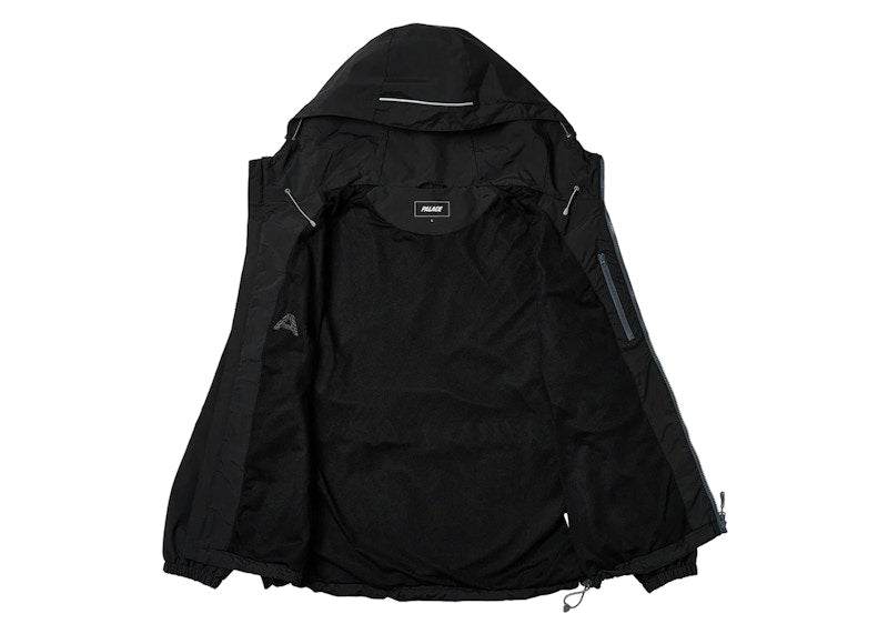 Palace Arc Shell Hooded Jacket Black