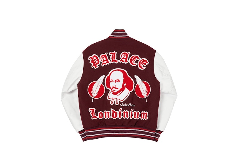 Palace As You Like It Varsity Jacket Burgundy