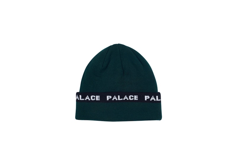 Palace Bando Beanie Green/Black/White