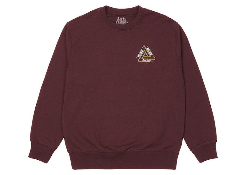 Palace Basically A Tri-Ferg Crew Burgundy