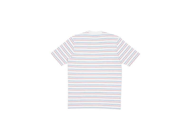 Palace Basically a Stripe T-shirt White/Blue/Red