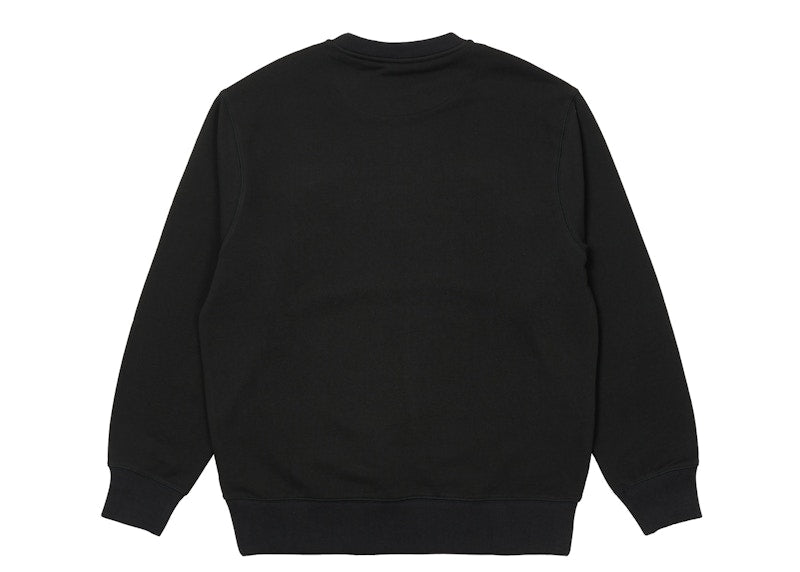 Palace Basics Logo Crew Black