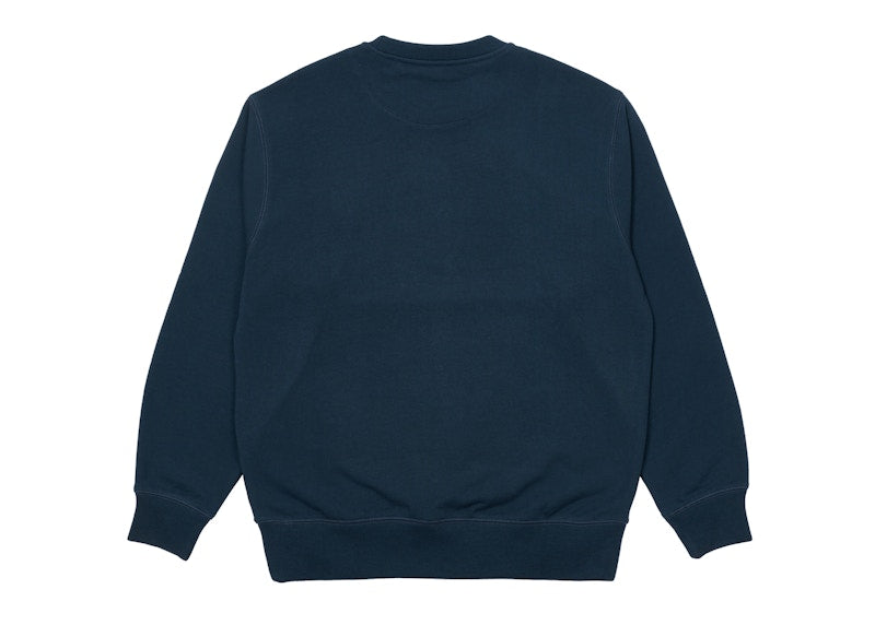 Palace Basics Logo Crew Navy
