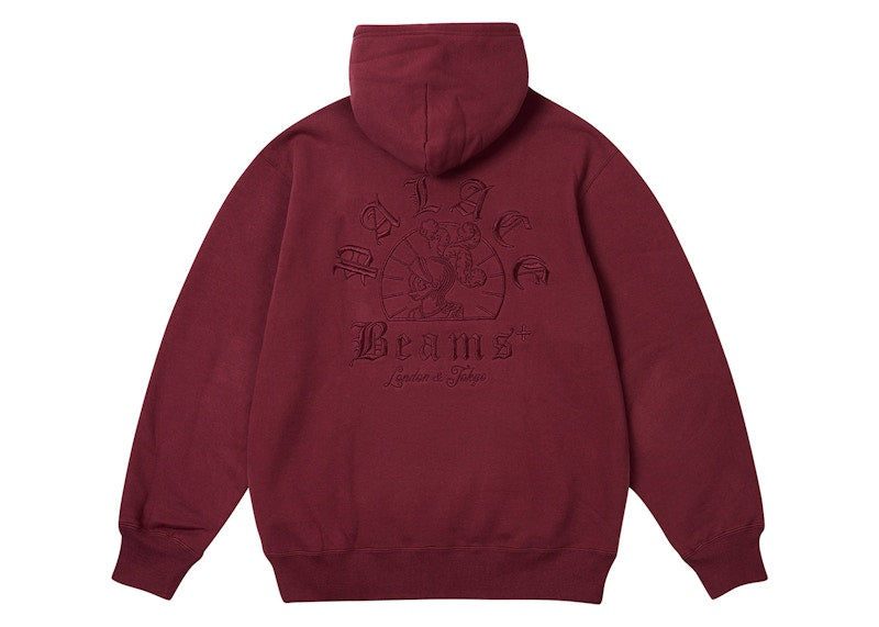 Palace x Beams Plus Graphic Hood Windsor Wine