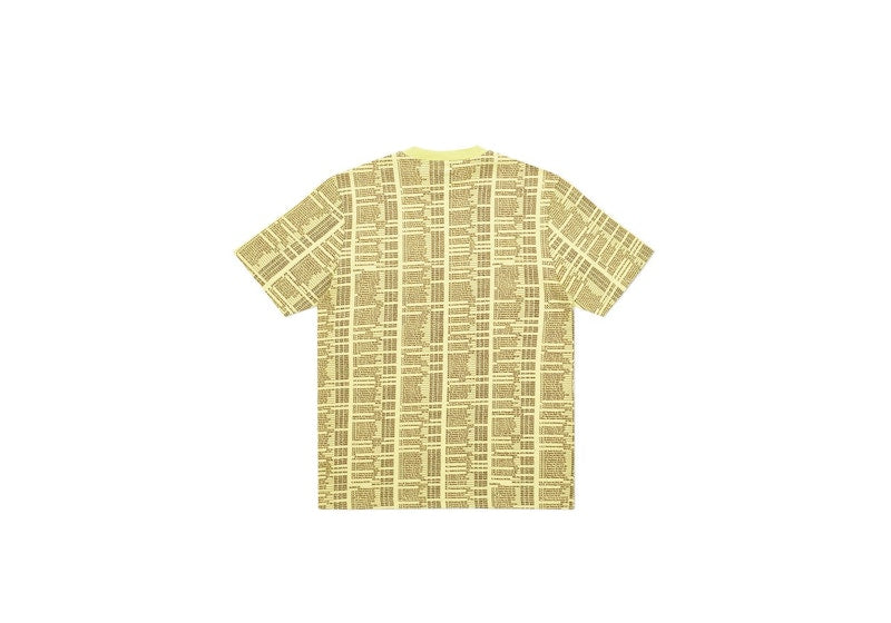 Palace Bell Man Allover T-shirt Yellow