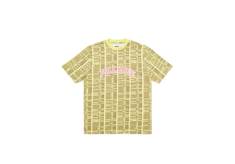 Palace Bell Man Allover T-shirt Yellow