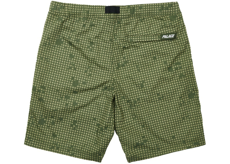 Palace Belter Shorts Olive Grid DPM