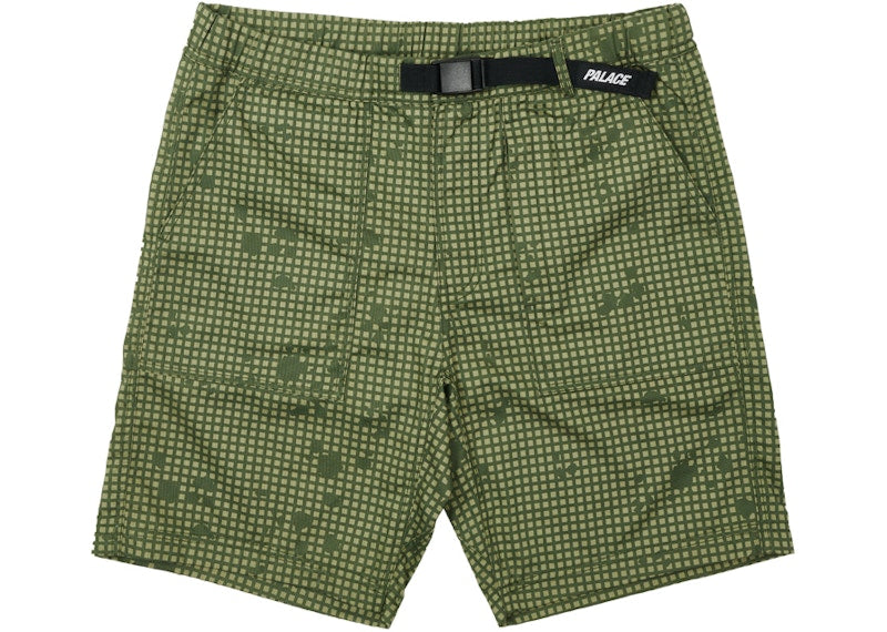 Palace Belter Shorts Olive Grid DPM