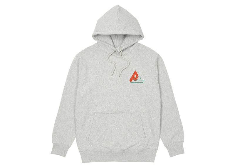 Palace Big P Hood Grey Marl