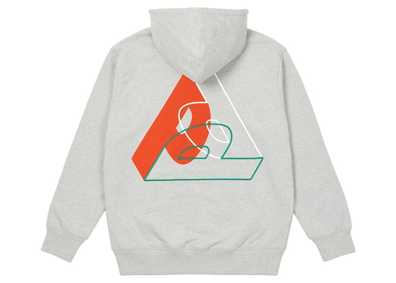 Palace Big P Hood Grey Marl