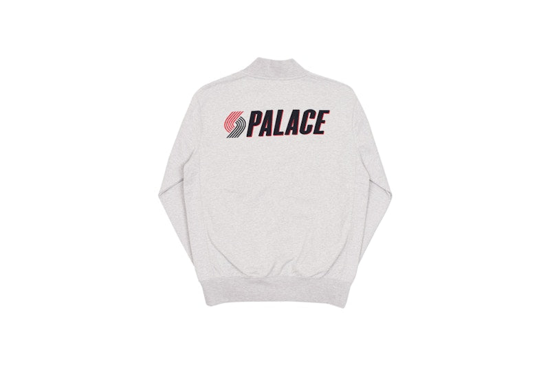 Palace Blazed Zip Bomber Grey Marl