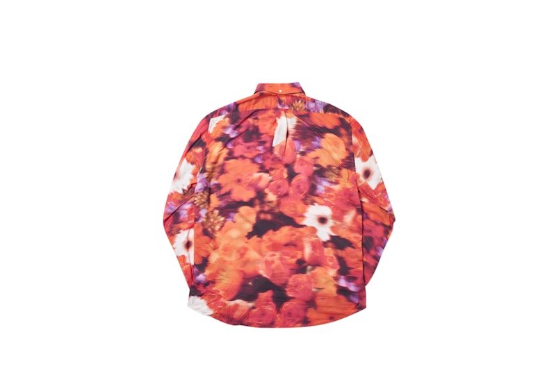 Palace Blurry Flower Shirt Orange