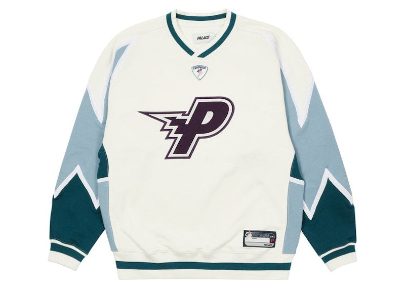 Palace Bolt Crew White/Blue