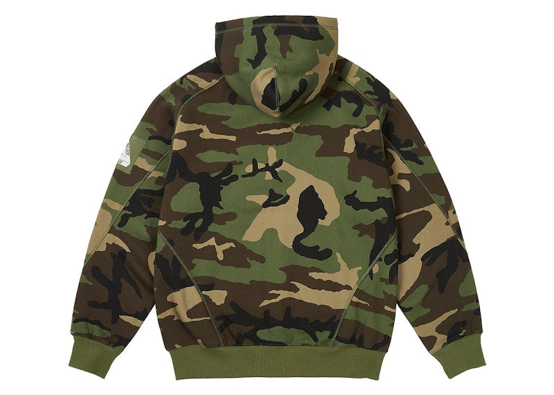 Palace Bonded Sherpa Zip Hood Camo
