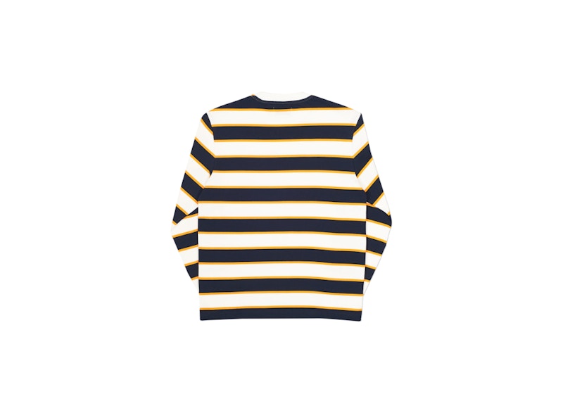 Palace Border Longsleeve White/Navy