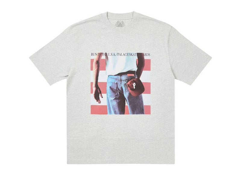 Palace Born To Bun T-shirt Grey Marl