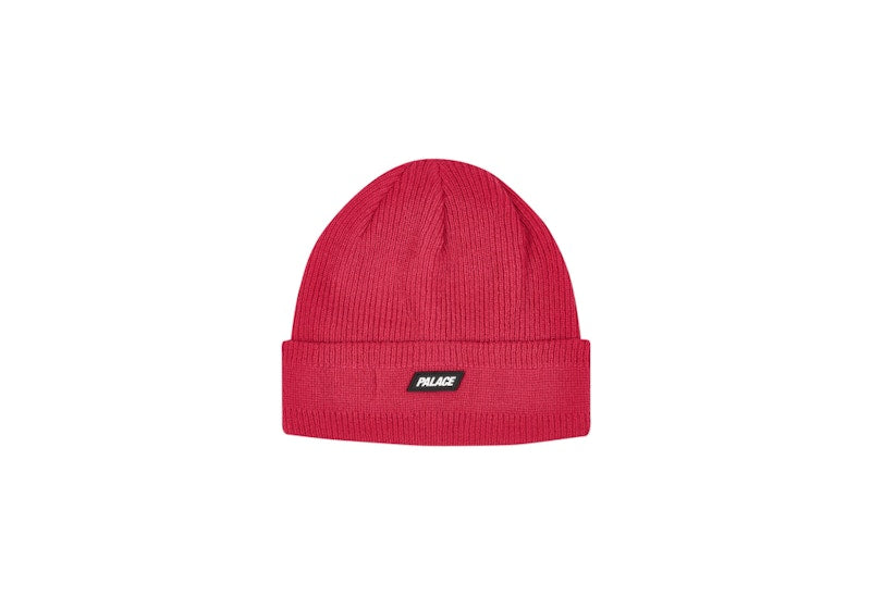 Palace Break Knit Beanie Burgundy