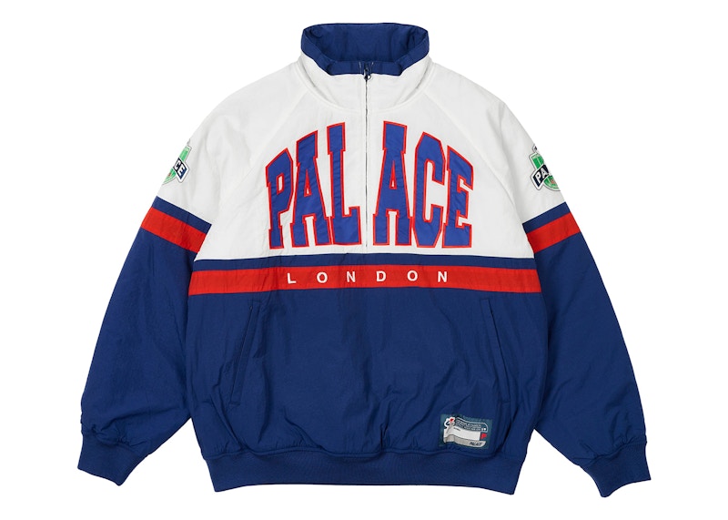 Palace Breakout Half Zip Bomber White/Navy