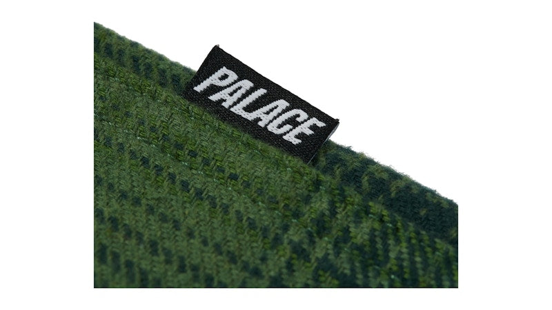 Palace Brushed Flannel Drop Shoulder Shirt Green