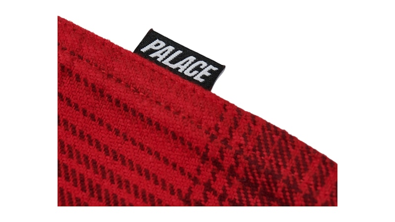 Palace Brushed Flannel Drop Shoulder Shirt Red