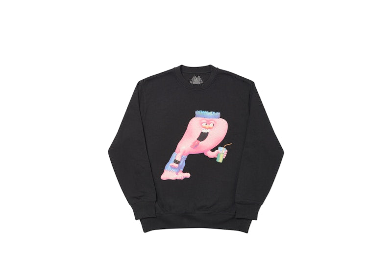 Palace Burb Crew Black