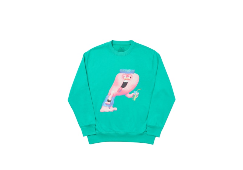 Palace Burb Crew Pool Green